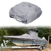 1pcs Center Console Boat T-Top Roof Cover Hard-Top 20-22ft Gray Universal Ui
