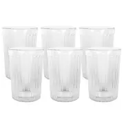 Avanti Rigato Double Wall 350ml Glass - Set of 6