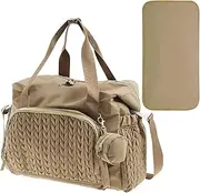 Travel Diaper Bag - Large Capacity Diaper Bag Tote with Pacifier Case,Portable Labor Delivery Backpack, Child Supplies for Home, Travel