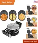 3-in-1 Waffle, Omelet, Egg Waffle Maker, 3 Removable Nonstick Baking Plates, ...