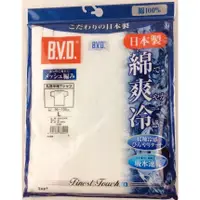 在飛比找蝦皮購物優惠-平井涼子*日本製 BVD 涼感 吸水速乾 網眼透氣 圓領 短