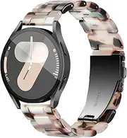Vamyzji Compatible with Samsung Galaxy Watch 7/6/5/4 Band 40mm 44mm, Galaxy Watch FE 40mm,Watch 5Pro 45mm,Galaxy Watch 6/4 Classic 43mm 47mm, Resin Band for Samsung Watch 4 Classic 46mm 42mm Active 2