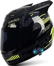 Bluetooth Motorcycle Full Helmet with Flip Visor Offroad Helmet with Bluetooth Personalized Helmet Removable Headgear for Street Racing Motocross Cruiser ATV DOT/ECE Approved