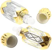 ULTECHNOVO 2pcs Refillable Perfume Roller Bottles Travel Friendly Essential Oil Dispenser with Airtight Seal for Go Fragrance Application