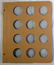 Blank Coin Album Pages for 37mm Coins - Perfect for Collectors!