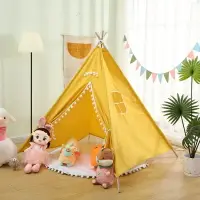 在飛比找樂天市場購物網優惠-兒童帳篷 遊戲屋 野餐帳篷 兒童帳篷室內印第安ins風家用寶