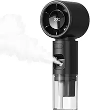 Misting Fan,Fan with Water Spray Misting Fan - Mini Cooling Tool with Digital Display for Travel Makeup Camping Home