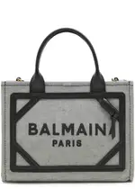 Balmain B-Army Small Canvas Tote - Black And White ONE SIZE