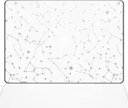 The Decal Guru Constellations Decal Vinyl Sticker, 12" MacBook, White (1384-MAC-12M-W)