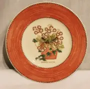 1997 Wedgwood Sarah's Garden PRIMULA AURICULA Salad Dessert Plate 8'' England