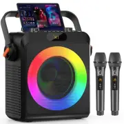Bluetooth Speakewith 2 Microphones Party Bluetooth Speaker For Music Player Sing