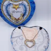 NEW Brighton Tuscan Sun Reversible Rhinestone Heart Pendant Necklace Rope Chain