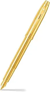 Sheaffer 100 9372 Glossy PVD Gold Rollerball Pen With PVD Gold Trim