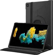 Samsung Galaxy Tab S6 Lite Case 10.4 inch (2020/2022) | Premium PU Leather with Auto Wake/Sleep Feature | KONDUWANA Tab S6 lite 360° Rotate Cover (Black)