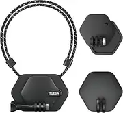 TELESIN Magnetic Snap Mount with Nano Viscose Mount Neck Strap, 360° POV Invisible Selfie Necklace Lanyard Chest Quick Mounting Accessories Attach for Go Pro Max Hero Insta360 DJI Action AKASO Camera