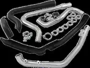 Cobra Black True Dual Head Pipe Header Harley Road Glide Ultra 17-19