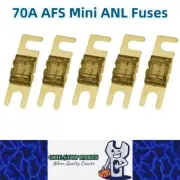 5 x 70A AFS Mini ANL Fuses 70 Amp fuses Car Truck Boat Stereo Audio AFS Fuses