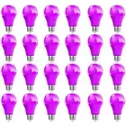 24 Pcs/Lot E27 Screw LED Bulb SMD 2835 5W Purple Non-dimmable A50 Lighting Bulbs