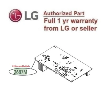 LG GENUINE PART #EBR82699418 LG AIRCON OUTDOOR MAIN PCB WH12SKU-18