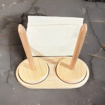 Knit Crochet Wooden Spinning Yarn Thread Spool Holder Yarn Winder Stand Tool