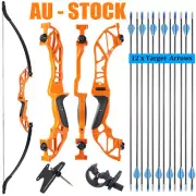 20-55lbs 54" Archery Takedown Recurve Bow and Arrows SET Beginner Hunting Target
