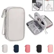 Portable Cable Storage Bag Travel Electronic Accessories Organizer Gadget Case