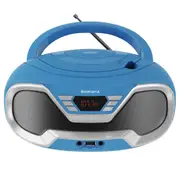 Oakcastle Cd200 Portable Bluetooth Cd Player-blue