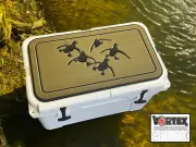 Cooler Pad Cupped Ducks Logo - Top fits RTIC 22 Cooler Lid - Easy Peel & Stick