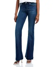 7 For All Mankind B(air) Dojo Mid Rise Flare Jeans in Authentic Fate