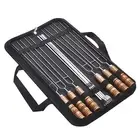 Barbecue Skewers 201 Stainless Steel U Shaped Reusable BBQ Fork Sticks GO