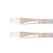 2x Jasart Interlocking Size 12 Acrylic/Oil Paint Filbert Brush Fine Hog Bristle