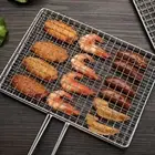 Barbecue Iron Mesh Clamp Iron Grilled Fish Net Hot BBQ Tools Barbecue
