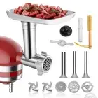 Kitchenaid Stand Mixer Meat Grinder Attachment - Stainless Steel, Sausage Stu...