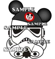 Disney World Disneyland Stormtrooper with Mickey Ears Scrapbook Die Cut Piece