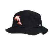 552419 DOLPHINS NRL TEAM LOGO ADULTS UNISEX COTTON TWILL BUCKET HAT L/XL