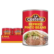 La Costeña Refried Pinto Beans 20.5 oz 6-Pack