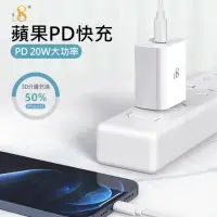 在飛比找momo購物網優惠-【D8】APPLE蘋果 20W PD快充插頭 Type-C充