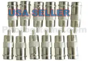 RCA Male to BNC Female 12PK Audio Connectors Converter Adapters 4080-12