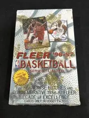 1996-97 Fleer Series 1 Basketball Hobby Box 24 Packs Michael Jordan *1
