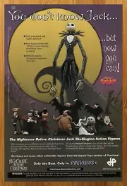 2000 Nightmare Before Christmas Figures Print Ad/Poster Previews Jack Toy Art