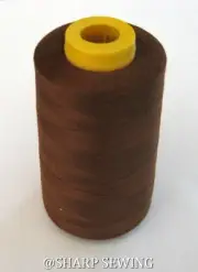 1 SPOOL WALNUT 100% POLYESTER SERGER QUILTING THREAD T27 6000 YARDS #695