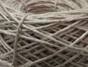 6 ply unwaxed natural color linen thread, 100 yards spool linen thread