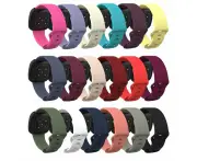 Fitbit Sense 2 compatible Silicone Watch Straps - Black
