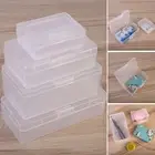 Transparent Plastic Cosmetics Hardware Tools Storage Box Holder Case Containers