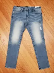 Mens NEW AE American Eagle Skinny Leg AirFlex Medium Stretch Denim Jeans 40 X 34