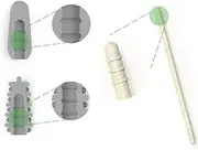 Sun Explosion-Proof Silicone Cotton Swab Reuse Cotton Swab Double Head Silicone Recovery Ear Artifact Sun (Color : White)