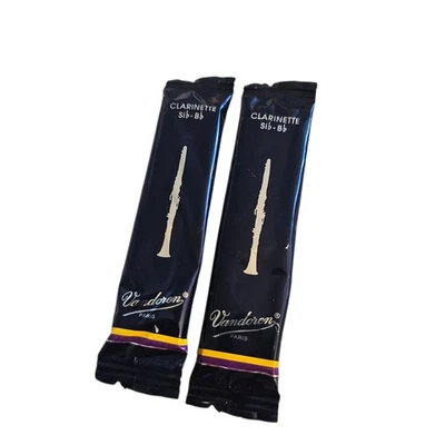 INDIVIDUAL (2) VANDOREN Bb CLARINET REED STRENGTHS-1.5,2.0,2.5,3.0,3.5