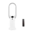 1500W Bladeless Tower Fan & Space Heater Combo for Home with Remote Control T...
