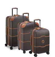 Delsey Chatelet AIR 2.0 Hardside 3 Piece Spinner Suitcase Set Chocolate