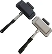 Mountain Pie Maker Cast Iron Non-Stick Camping Sandwich Toastie Pie Iron Easy to Clean and Carry - Double Ends are, 3